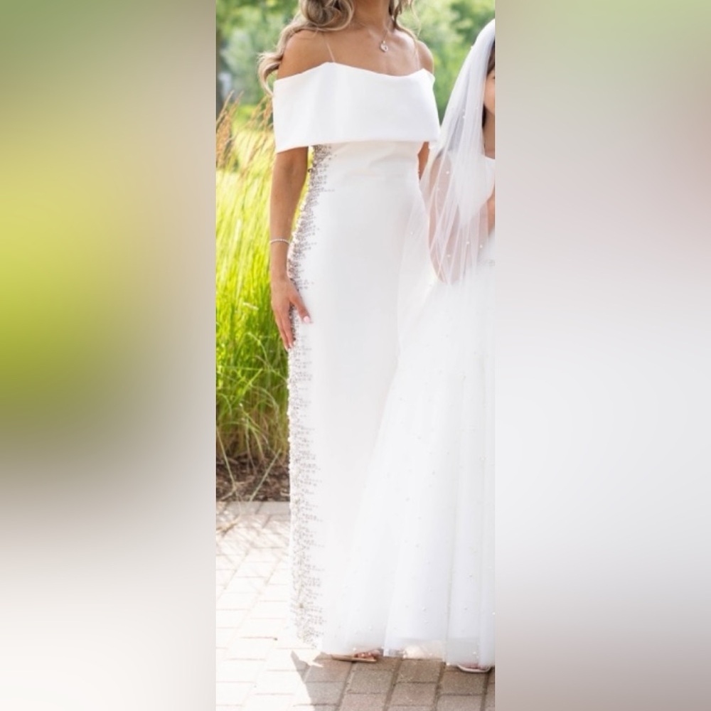 Elegant White Women's Dress